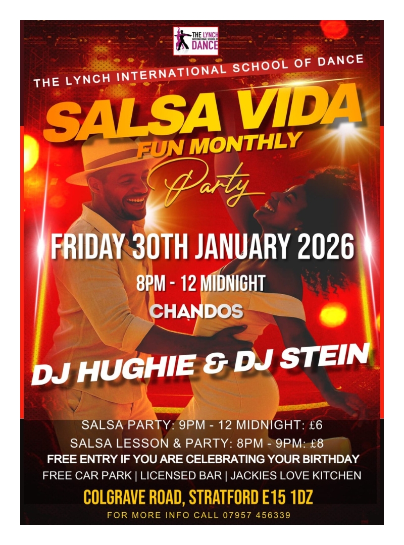 30th January 2026 Salsa Vida