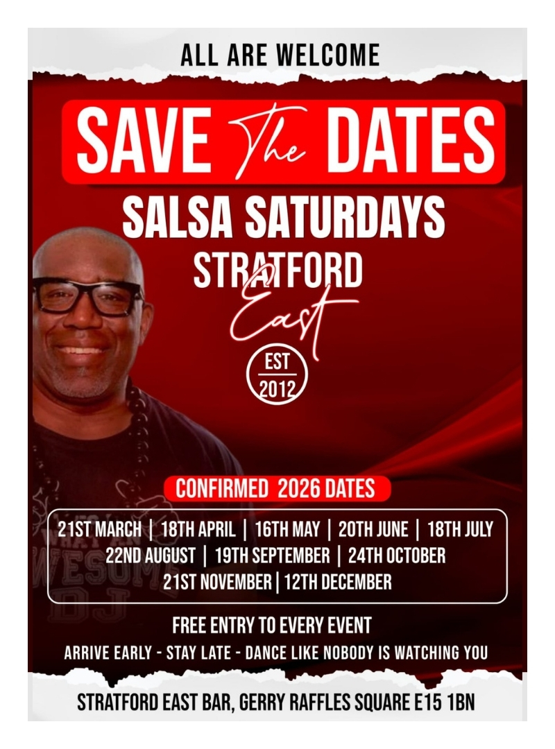 Save the Date Stratford East 2026