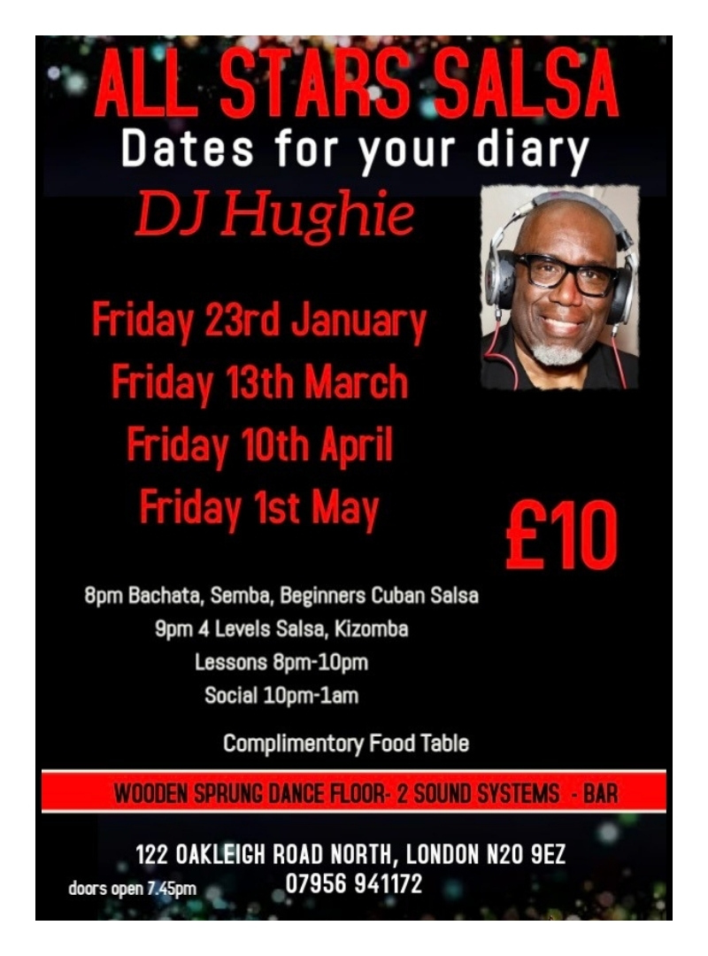 23rd January All Stars Salsa