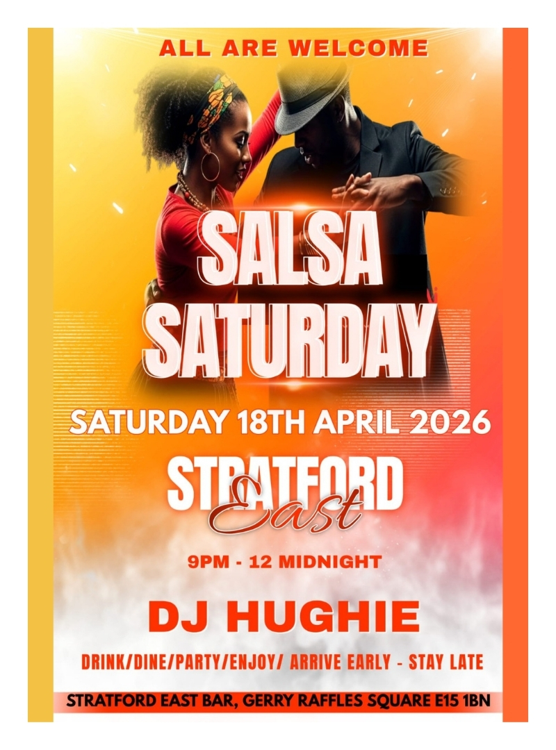 DJ Hughie Flyer Stratford East 13th March 2026