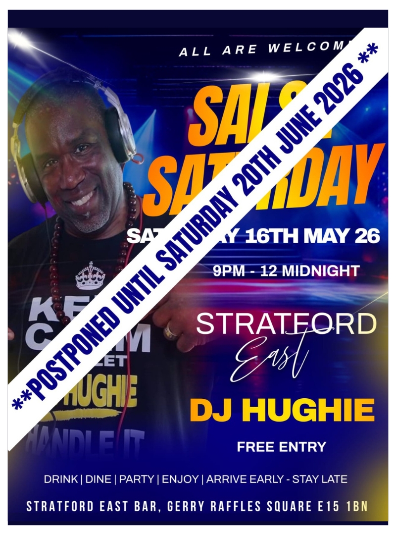 Salsa Saturday 16 May - Postponed