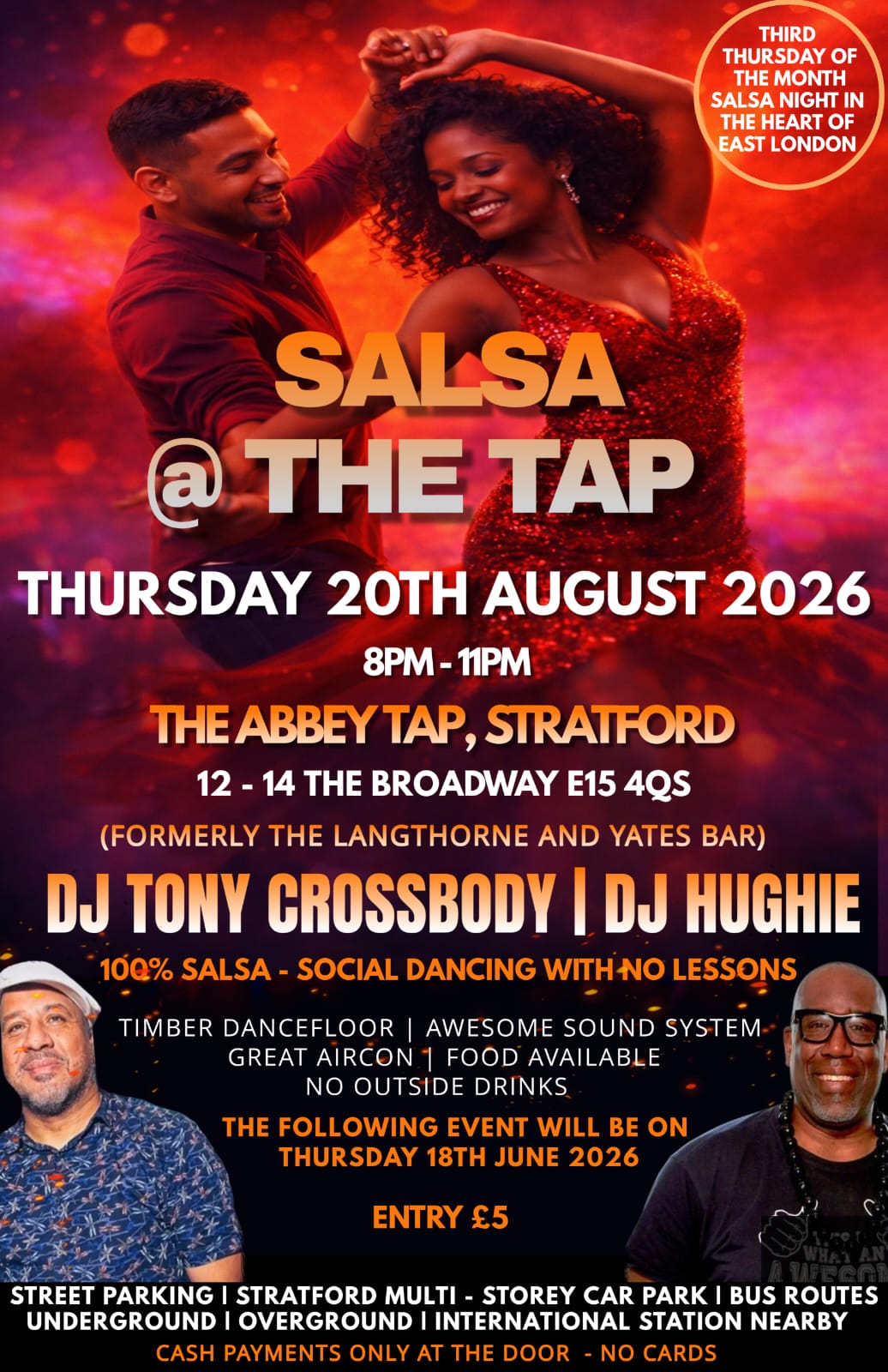 Salsa @ The Tap 20th August