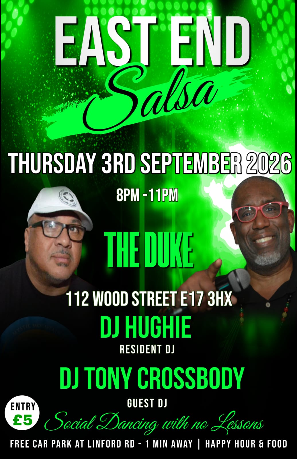 East End Salsa 3rd September