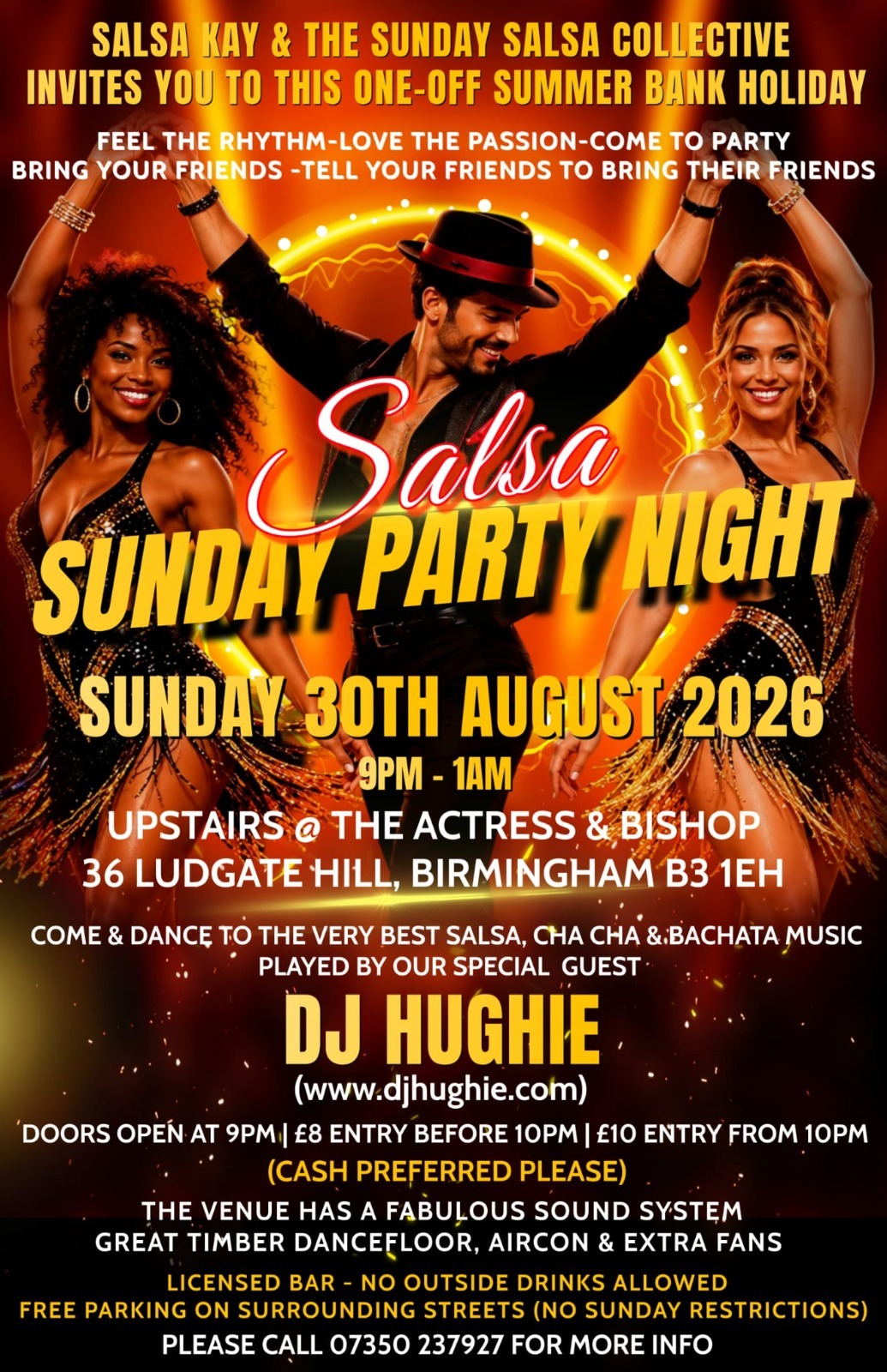 Salsa Sunday Party Night 30th August 2026