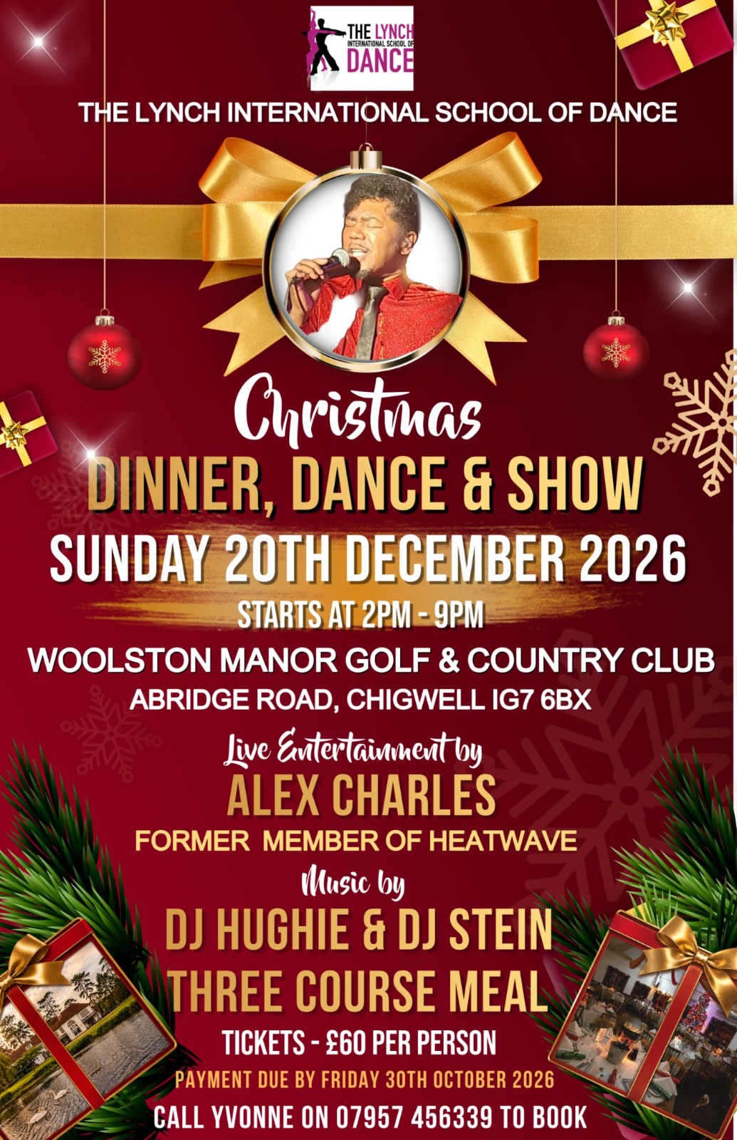 Christmas Diner, Dance & Show 20th December 2025