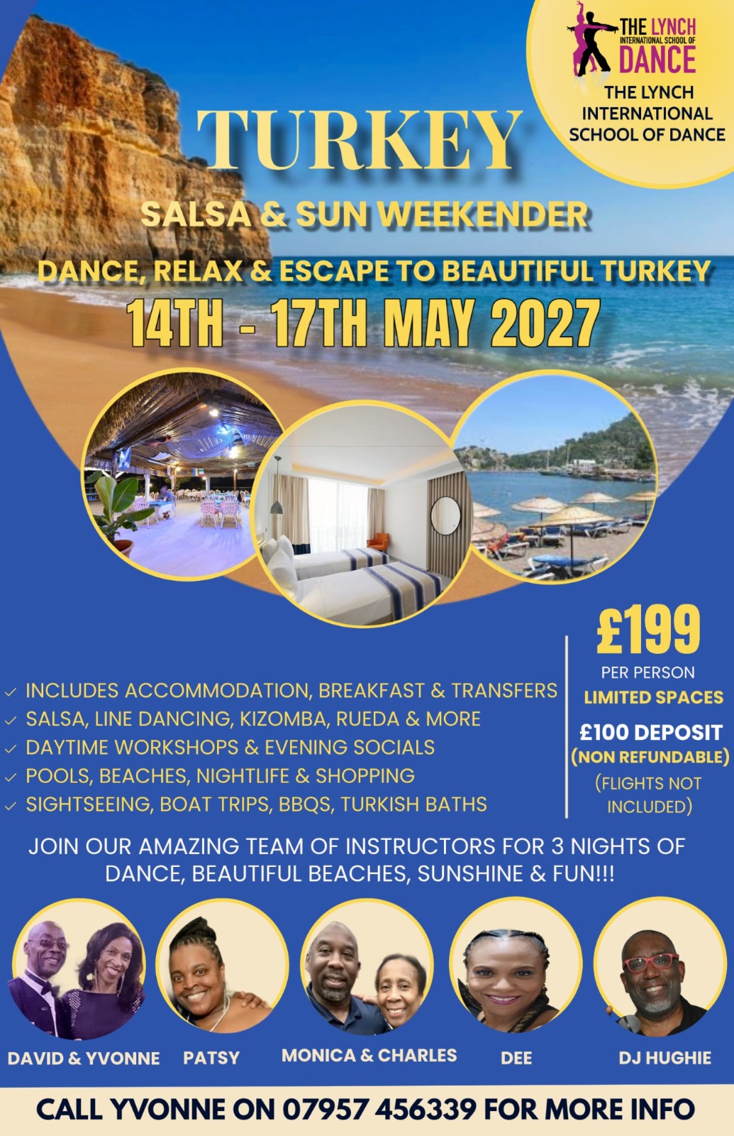 Turkey Salsa & Sun Weekend event (14–17 May 2027) Lynch International Dance